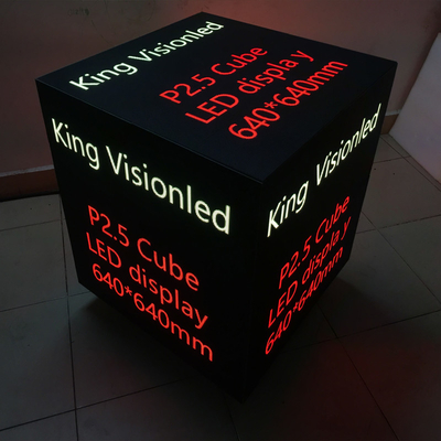 Kingvisionled Custom LED Cube Display خاص ستيريو على شكل زاوية كاملة