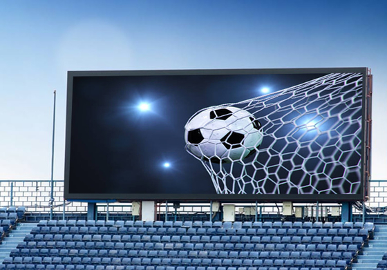 شاشة LED خارجية لملعب كرة القدم للإعلان بالألوان الكاملة P6.67 P8 P10 شاشة LED