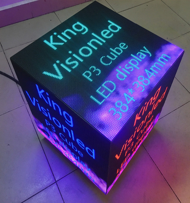3D مكعب عرض الصمام الديناميكي عرض مربع البيع بالتجزئة ضوء مكعب P3 576x576