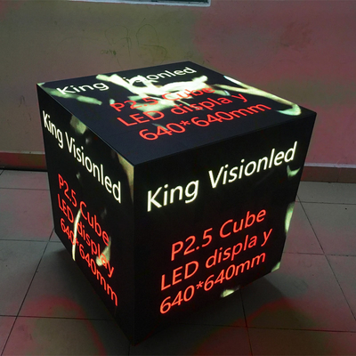 لوحات حائط فيديو LED داخلية 4K P2.5 للإعلان عن مكعب روبيك بالمغناطيس