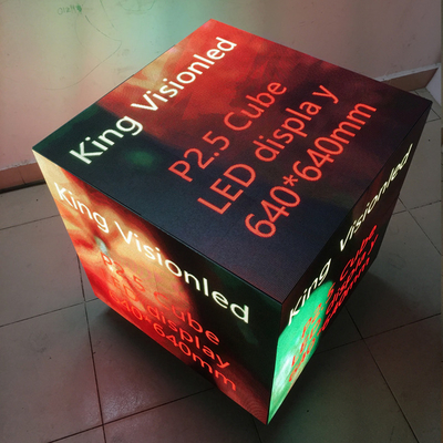 لوحات حائط فيديو LED داخلية 4K P2.5 للإعلان عن مكعب روبيك بالمغناطيس