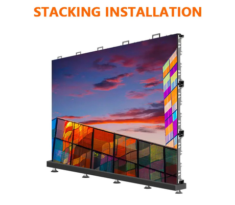 شاشة عرض LED خارجية بالألوان الكاملة P3.9mm 500x500mm صب الألومنيوم