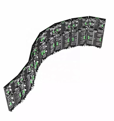 تأجير لوحة الأحداث في الهواء الطلق المرحلة شاشة ليد 500x1000mm P3.91 إعلان فيديو الجدار