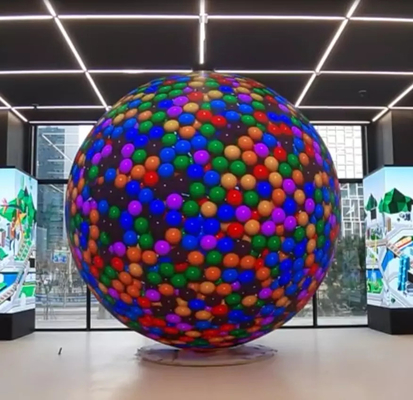 360 درجة P1.875 P2 P3 P4 P4.81 P5 P6 3D Ball Led Display بالألوان الكاملة