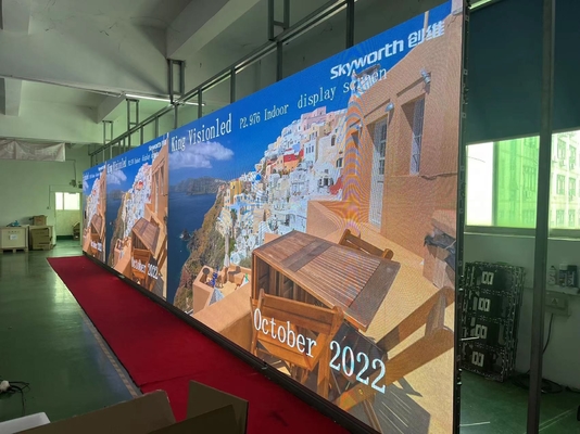 داخلي P2.9 المرحلة Pantalla تأجير فيديو الجدار 500x500MM لوحة الألومنيوم 4K