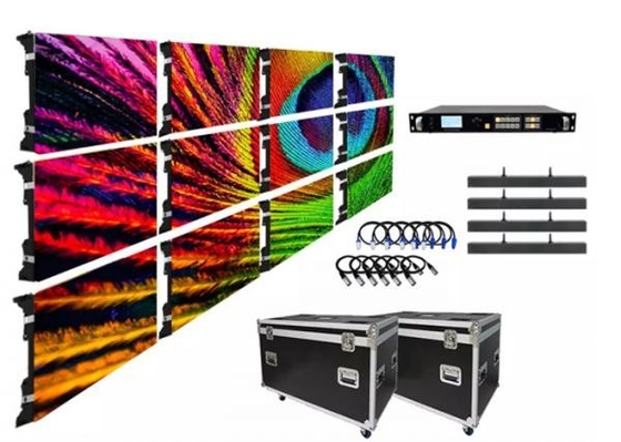 500x500mm يموت الصب لوحة الألومنيوم داخلي شاشة LED ملونة كاملة P2.6 P2.9 P3.91