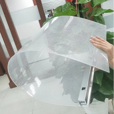 شاشة عرض LED داخلية منحنية ناعمة ومرنة ، شفافة مثبتة على الحائط