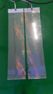 ستارة منحنية ملونة بالكامل للأفلام الداخلية ، شاشة LED شفافة عالية P7.5 P10